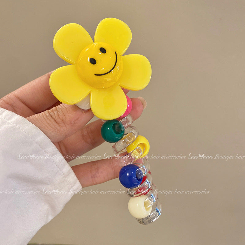 Wholesale Sweet Sunflower Bubble Braid Hair Artifact Ponytail High-end Telephone Line Hair Scrunchies